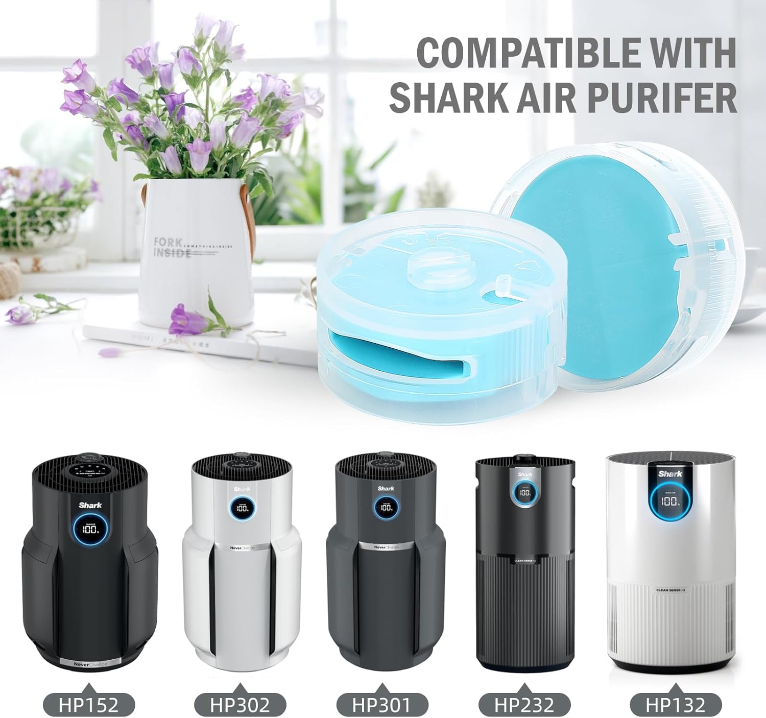 Odor Neutralizer Replacement Cartridges Compatible with Shark Stratos Upright Vacuum LA702, AZ3002, AZ4002, AZ3000, HZ3000, HZ3002, IZ862H, IZ562H, ZD550 Replaces Part# 1541FC3000